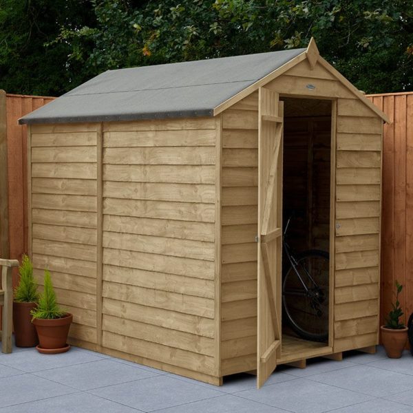 opa57nwm overlap pressure treated 7x5 apex shed no window insitu min 1