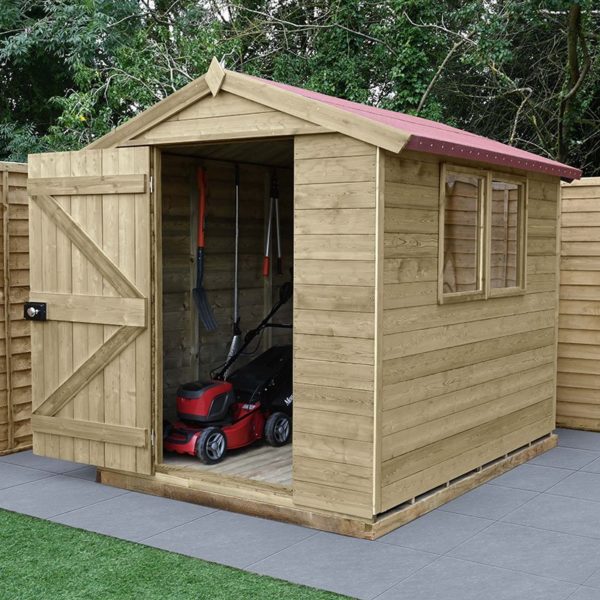 tpa68hd 8x6 forest t g pressure treated shed insitu min 1